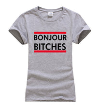 Load image into Gallery viewer, Bonjour Bitches T-shirt Woman