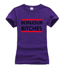 Load image into Gallery viewer, Bonjour Bitches T-shirt Woman