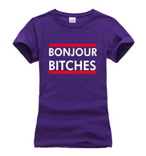 Load image into Gallery viewer, Bonjour Bitches T-shirt Woman
