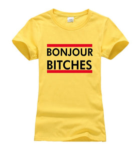 Bonjour Bitches T-shirt Woman