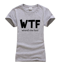 Load image into Gallery viewer, Where's The Food WTF T-shirt Woman