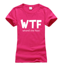 Load image into Gallery viewer, Where's The Food WTF T-shirt Woman