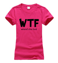 Load image into Gallery viewer, Where's The Food WTF T-shirt Woman