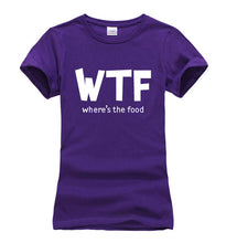 Load image into Gallery viewer, Where's The Food WTF T-shirt Woman