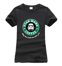 Load image into Gallery viewer, Star War Coffee T-shirt Women