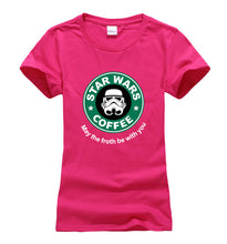 Load image into Gallery viewer, Star War Coffee T-shirt Women