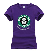 Load image into Gallery viewer, Star War Coffee T-shirt Women