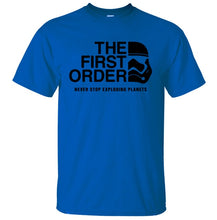 Load image into Gallery viewer, The First Order Never Stop Exploding Planets T Shirt