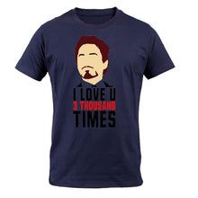 Load image into Gallery viewer, Iron Man Tshirt I Love You 3000